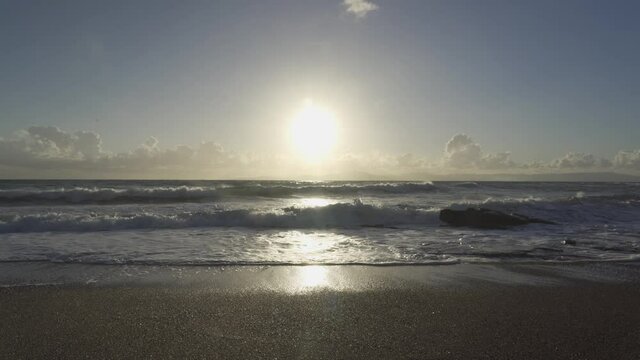 Sunset At Paralia Glifa, Aginara Beach, Peloponnes, Greece