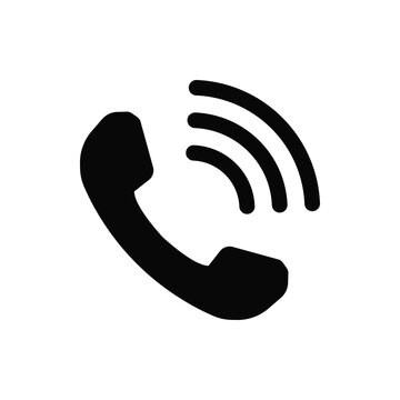 Phone icon vector. Phone call sign