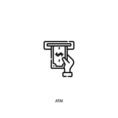 ATM icon vector sign symbol