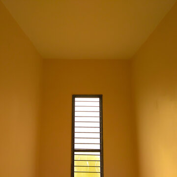 Window View With Yellow Interior 