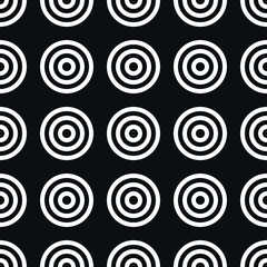 Seamless vector pattern with circles, ovals, shapes, lines. Minimalistic design