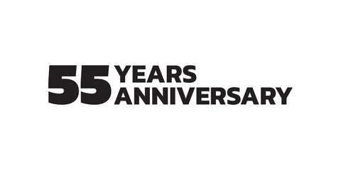 5 year anniversary logo design. 5th birthday celebration icon or badge. Vector illustration.