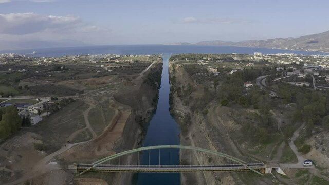 Aerial, Canal Of Corinth, Greece