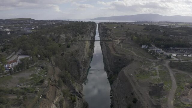 Aerial, Canal Of Corinth, Greece