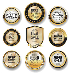 Luxury retro badges and labels collection
