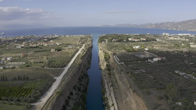 Aerial, Canal Of Corinth, Greece
