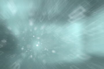 Fototapeta premium blurred snow / winter abstract background, snowflakes on abstract blurred glowing leaf background