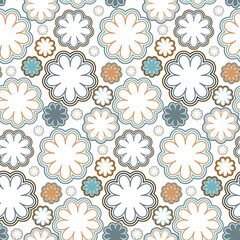 Seamless pattern with flowers