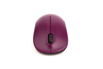 Wireless computer mouse isolated on white background
