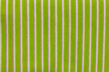 Textura o fondo de tela verde con rayas blancas