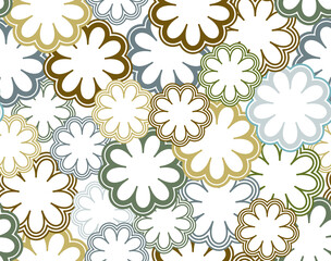 Seamless pattern with flowers