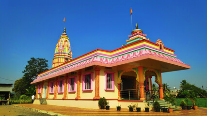 countryside Hindu colorful temple