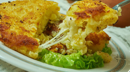 Corn  Cheddar Mashed Potato Fritters