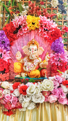Hindu God Ganesha idol, Ganpati festival 