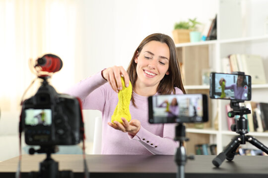 Influencer Recording Video With Multiple Devices.jpg