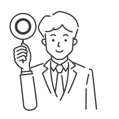 若いサラリーマン_線画_マル