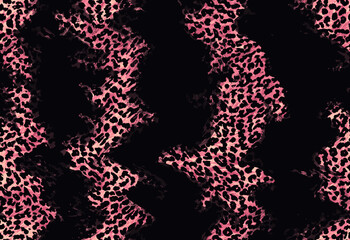 abstract seamless leopard print