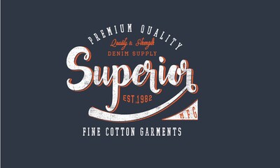 Fototapeta premium Original superior quality Vintage Artwork for your tee shirt