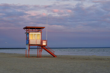 Beach in the sunset