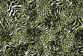 abstract seamless leopard print