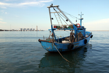 Boat in Barletta Harbour