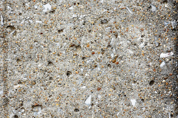 Concrete surface with small gravel