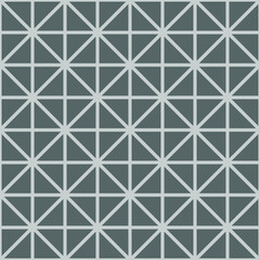 Geometric mosaic on gray background, texture for wallpaper and design, seamless pattern, vector illustration