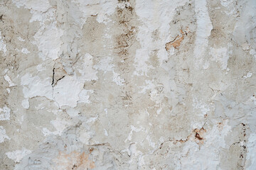 Old whitewashed lime wall