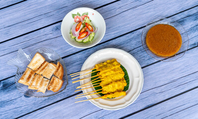 Pork satay with Dips 