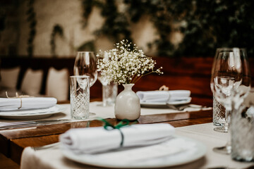 wedding decoration for tables thankyou notes