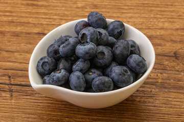 Ripe sweet tasty blueberries heap