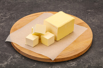 Dairy natural yellow butter piece