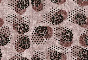 abstract seamless leopard print