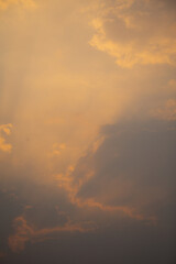 Fototapeta premium sunset in the clouds