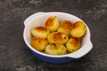 Roasted baby potato in the bowl