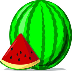 Watermelon. Fruits, berries. Summer symbol. Healthy diet.