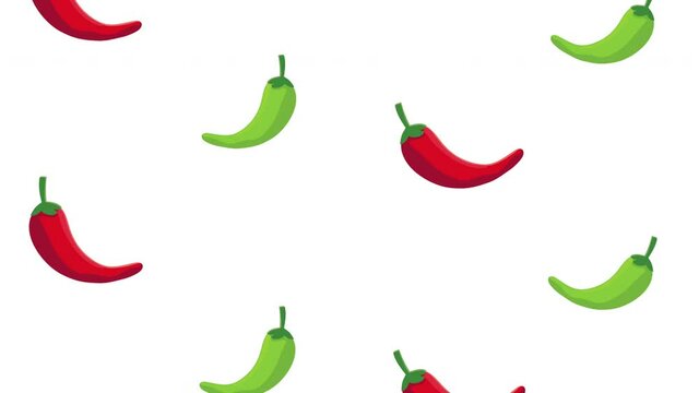 mexican culture chili peppers pattern