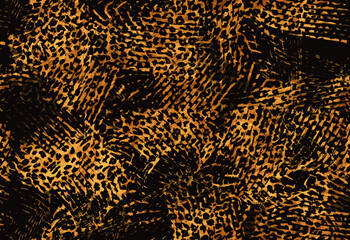 abstract seamless leopard print