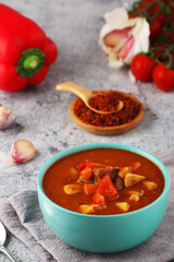 Traditional Hungarian meat stew - Goulash