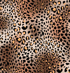 Seamless leopard design pattern, animal print.