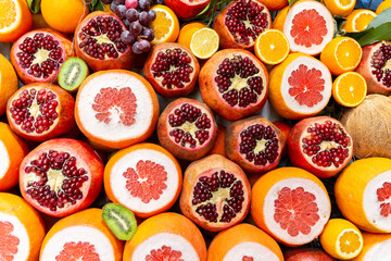 Turkey. Istanbul. Street trading. Fruits for making natural juice.