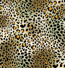 Seamless leopard design pattern, animal print.