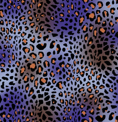 Seamless leopard design pattern, animal print.