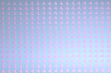 3D pastel pattern with lots of triangles on blue background. Beautiful wallpaper. Abstract bright colorful illustration