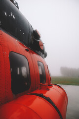 A small airfield with airplanes. Aircraft details. Old helicopters