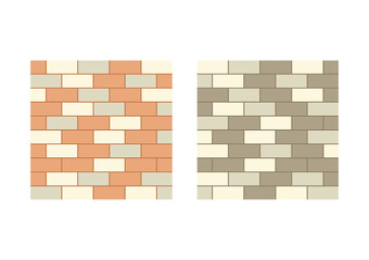 Brick wall vector. brick pattern. brick wall on white background.