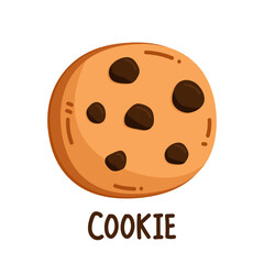 Cookie logo design. Cookie vector on white background.