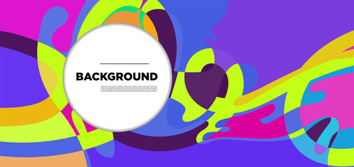 Vector colorful liquid abstract background pattern
