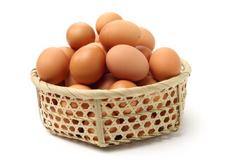 eggs on a white background 