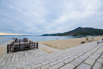 view from the beach